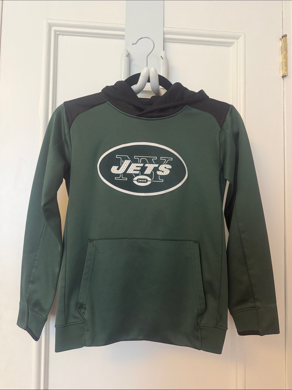 NFL Youth Green and Black Jets Pullover Hoodie